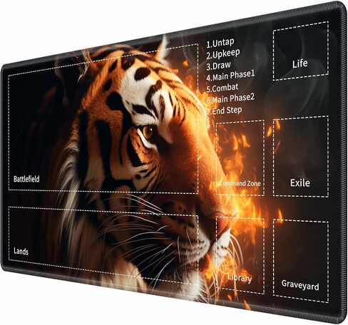 for MTG TCG Playmat,Game Play Mat for MTG TCG DTCG CCG RPG and Other Card Games/Mouse Pad 24 x 14 inches Trading Card Game Board Game with Zones and Non Slip Rubber Backing,Bear Forest in Saudi Arabia