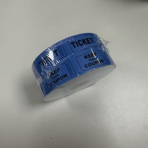 Ticket Rolls for Raffle Drum, Blue in Kuwait