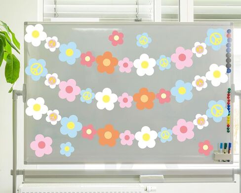 100Pcs Floral Shaped Paper Cutouts White Flower Blank Cut-Outs Boho Classroom Bulletin Board Accent Party Supplies DIY Banner Crafts in Saudi Arabia