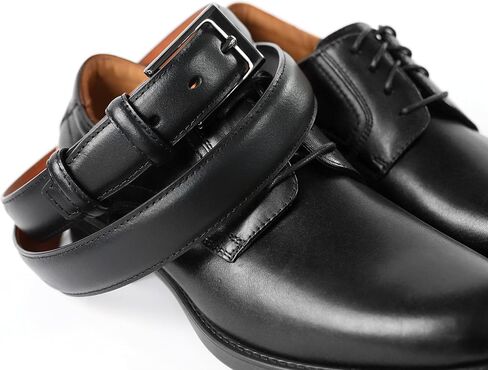 حزام فستان رجالي من CHAOREN - حزام جلدي للرجال مقاس 1 1/8 بوصة رسمي - الرفيق المثالي لأحذية الفساتين الرجالية in Kuwait