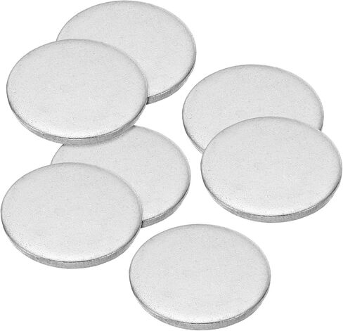 Patikil 40mm Steel Disc ، 20pcs ختم المعادن ختم الفراغات الدائرة الدائرة الدائرية صفيحة المعادن DIY in Saudi Arabia
