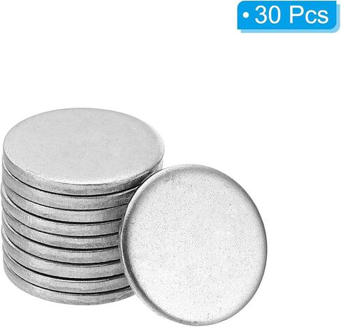 Patikil 40mm Steel Disc ، 20pcs ختم المعادن ختم الفراغات الدائرة الدائرة الدائرية صفيحة المعادن DIY in Saudi Arabia