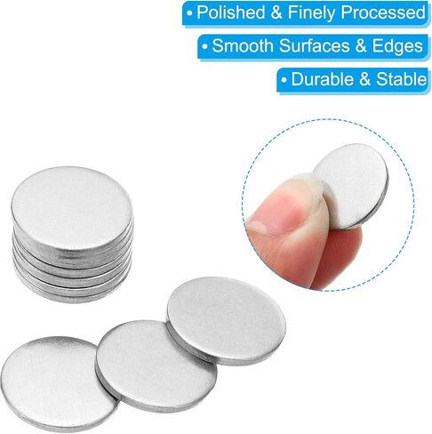 Patikil 40mm Steel Disc ، 20pcs ختم المعادن ختم الفراغات الدائرة الدائرة الدائرية صفيحة المعادن DIY in Saudi Arabia