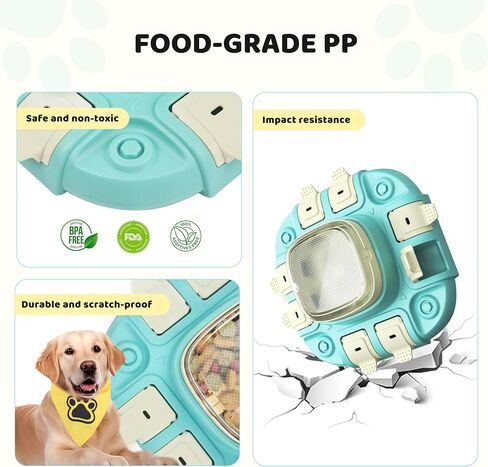 لعبة ألغاز الكلب Bacoeng ، ألغاز ألغاز بطيئة للعلاج لعلاج الذكاء/تحفيز الدماغ ، ألعاب الترفيه الكلاب لجميع السلالات in Kuwait