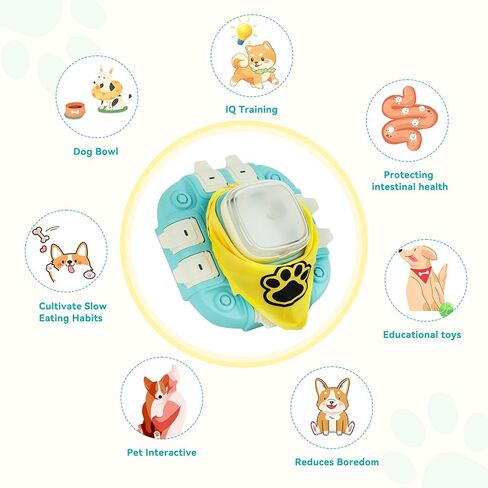 لعبة ألغاز الكلب Bacoeng ، ألغاز ألغاز بطيئة للعلاج لعلاج الذكاء/تحفيز الدماغ ، ألعاب الترفيه الكلاب لجميع السلالات in Kuwait