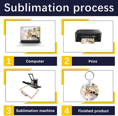 240 Pcs metal Sublimation Keychain Blanks Bulk,Sublimation Ornament Blanks,Double Sided Sublimation Blanks Keychain in Kuwait