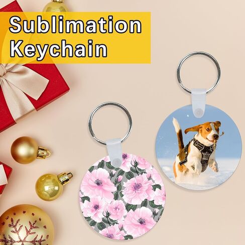 240 Pcs metal Sublimation Keychain Blanks Bulk,Sublimation Ornament Blanks,Double Sided Sublimation Blanks Keychain in Kuwait