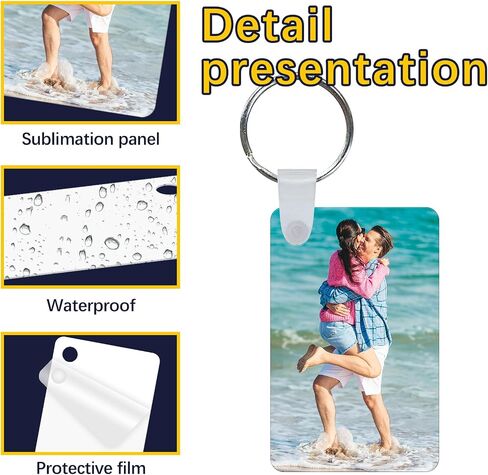 240 Pcs metal Sublimation Keychain Blanks Bulk,Sublimation Ornament Blanks,Double Sided Sublimation Blanks Keychain in Kuwait