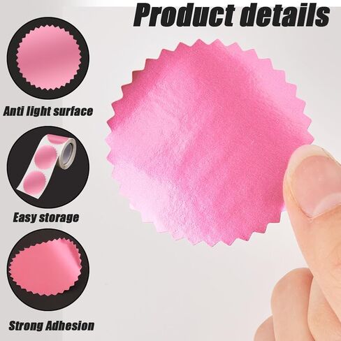 CRASPIRE 250PCS DIVENOPE SEALS ملصقات فارغة ملصقات الشهادة الوردي جائزة ملصقات ملصقات معاد in Kuwait