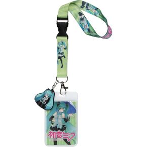 Hatsune Miku Merch Wristlet Keychain Lanyard Hand Wrist Lanyard Strap for Keys, ID Badge Holder, Wallet, Cell Phone