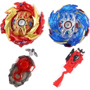 Battling Tops Burst Ultimate Fusion DX B-174-1+B-174-2 Gyro Toys Set for Kids with B184, H13A L/R Two-Way Launcher