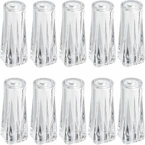 Window Blind Cord Knobs Pull Cord Tassel Clear Plastic Drawstring Tassels for Roman Shades Curtain Crafts,10 Pieces
