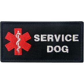 Service Dog ACU EMS Medic Paramedic Star of Life Vests/Harnesses Emblem Embroidered Fastener Hook & Loop Patch