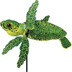 Whirligig Spinner Sea Turtle – Charming Ocean-Themed Design, Weather-Resistant Outdoor Decor, Durable & Lightweight for Patios, Yards, and Gardens - Eye-Catching Wind Spinner