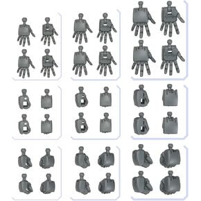 Bandai Hobby - #04 Option Parts Set Gunpla 04 (Build Hands Round), Bandai Spirits Model Kit