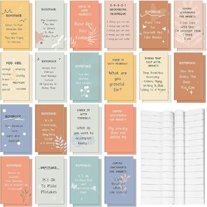 40 Pcs Mental Health Awareness Gifts Mental Health Journal Affirmation Journal Notepads Bulk for Women Men Adults Positive Inspirational Gifts Study Supplies for Work Home Office