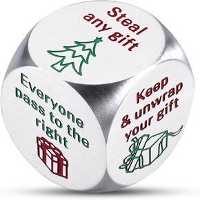 Dice Games for Family Party,Steel Dice for Adult,Valentines Day Exchange Dice,Funny Dice Game for Families, Gift for Men Who Have Everything,Romantic Gift for Men,Anniversary Wedding Gifts for Couple