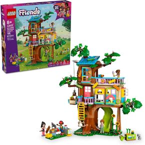LEGO Friends Friendship Tree House Hangout - Building Toy Playset for Kids, Girls and Boys, Ages 8+ - Pretend Play Gift Idea for Birthdays - with 4 Minidolls and 2 Animal Figures - 42652