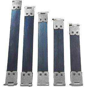 50Pcs Metal Internal Flex Frame Kiss Clasp for Handbag Hinges Spring Bag Accessories for DIY Craft Coin Purse Bag Wallet Sewing Making 3.15/3.54/3.94/4.33/4.73 Inch (Silver)