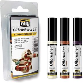 Ammo MIG-7513 Starship Markings Oilbrushers Set, Multicolour