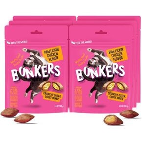 Bonkers Cat Treats Paw Lickin' Chicken Flavor 6.3 OZ, Cat Treats, Treats for Training, for All Breeds and Ages, Food Topper, Resealable Pouch (6 Pack)