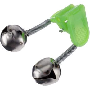 Outdoor Flying Kite Bell Clip, Green, Iron & Plastic Material, Creates Long-Lasting Sound, Easy to Clip on Kite Stem, Line, or Fabric