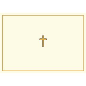 Gold Cross Note Cards