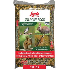 Lyric Wildlife Critter Food for Deer, Squirrels, Turkeys & Rabbits Wild Bird Seed - 10 lb Bag