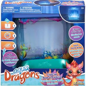 Animagic Aqua Dragons Light-Up Deep Sea Habitat | Build an Aquatic Ecosystem, Watch Prehistoric Pets Hatch & Grow Science Kit | Ages 6+ (Packaging may vary)
