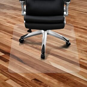 Mat for Office Chair on Hard Woood Floor, 47"x 47"Under Desk Chair Mat for Home Office,Swivel Chair Desk Mat,PVC Transparent Square mat for Protector Floor