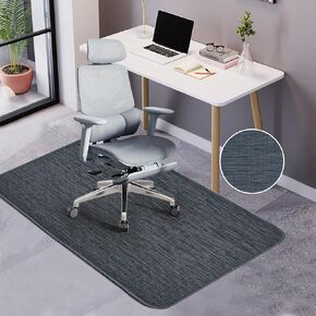 Office Chair Mat for Hardwood & Tile Floor, Heavy Desk Chair Mat for Rolling Chair, Large Anti Slip Computer Chair Mat, Multi-Purpose Floor Protector for Home Office (Black, 36" x 48")