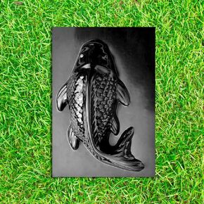 BETONEX 3D Fish Cement Molds Plastic ABS 2mm - Fish Scale Concrete Mold - Fish Stone Decor Garden Aquarium Plastic Mold - Concrete Molds and Forms Animals Reusable
