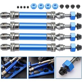 SUNJOYCO 4PCS RC Drive Shaft, Steel Front Rear RC Car Driveshafts for 1/10 Traxxas Slash Rustler VXL 4X4 4WD Replacement Parts in Kuwait