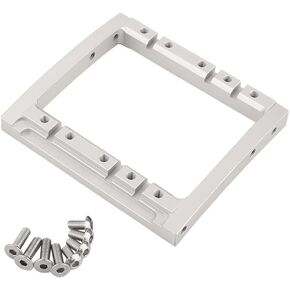 LCG Winch Dual Servo Mounts Bracket for 1/10 RC Rigs Crawler Capra SCX10 II AXLE COMP TGH RAILS LCG chassis kit part (Silver)