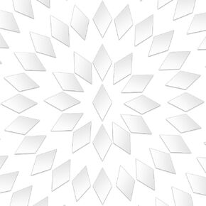 1 مربع 200pcs 1x0.5in البلاط المرآة الصغيرة بلاستيك بلاستيك ملصق مرآة رينبوس شكل ملصقات مرآة لاصقة ذاتيا