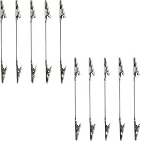 Xiaoyztan 5-Inch Double Head Alligator Clips Iron Wire Memo Clips Photo Holder for Office Home Photo Picture Art Crafrs Display 10 Pcs