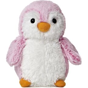 Aurora® Playful Pompom Penguin™ Brights Stuffed Animal - Vibrant Companions - Endless Fun - Pink 6 Inches