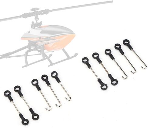 Vbestlife 2 Set RC Connecting Rod, 10pcs RC Aircraft Connecting Rod Stick Compatible with WLtoys V950 RC Aircraft in Saudi Arabia