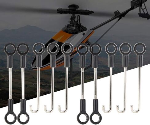 Vbestlife 2 Set RC Connecting Rod, 10pcs RC Aircraft Connecting Rod Stick Compatible with WLtoys V950 RC Aircraft in Saudi Arabia