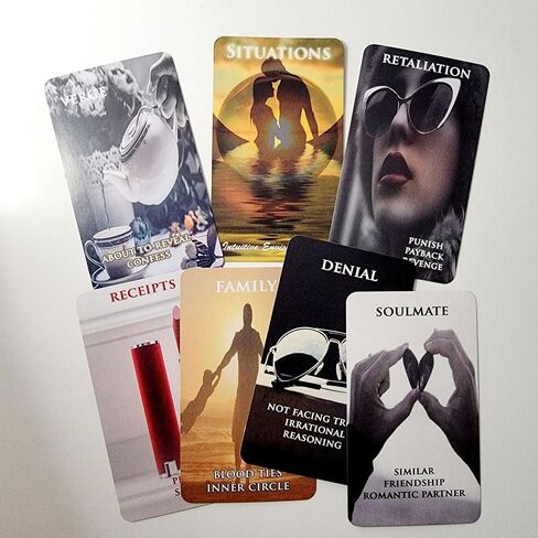المواقف Oracle Deck لـ Twin Flames Soulmates Karmic Licss - 77 بطاقة - المبتدئين أو قراءات التارو المتقدمة in Saudi Arabia