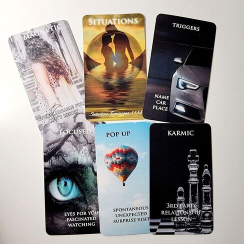 المواقف Oracle Deck لـ Twin Flames Soulmates Karmic Licss - 77 بطاقة - المبتدئين أو قراءات التارو المتقدمة in Saudi Arabia