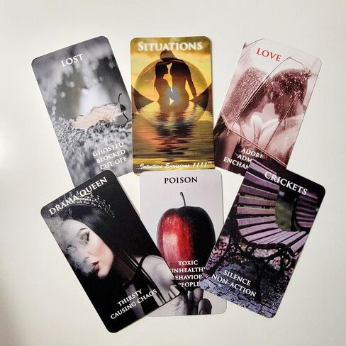 المواقف Oracle Deck لـ Twin Flames Soulmates Karmic Licss - 77 بطاقة - المبتدئين أو قراءات التارو المتقدمة in Saudi Arabia