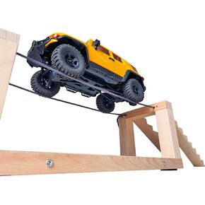 Tight Rope Drive Challenge RC Crawler Truck Stairs & Rope Bridge Obstacle 1/24 1/18 Scale RC Course Track（NO Truck Included）