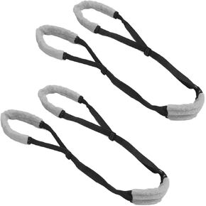 2 Pack Dog Support Harness, Portable Dog Support Harness Pet Rear Support Carry Sling Comfortable Wear Dog Support Sling with Adjustable Buckle for Pet Back Legs (Black)