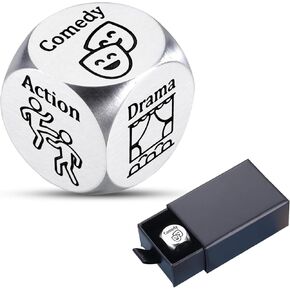 Easter Basket Stuffers Date Night Dice Easter Egg Fillers Wedding Registry Ideas Women Men Movie Dice Couples Movie Night Basket White Elephant Gifts for Adults Easter Gifts