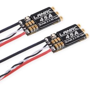 45A ESC 2S-6S Brushless LANRC ESC Lipo BLHeli_S Electronic Speed Controller Support D-Shot 150/300/ 600 for FPV Racing Drone Multicopter Quadcopter 2PCS