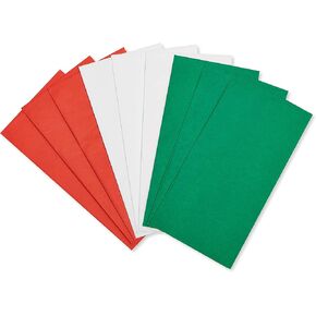 American Greetings 125 Sheets 20 in. x 20 in. Bulk Tissue Paper (Red, Green, White) for Christmas, Birthdays, Holidays and All Occasion