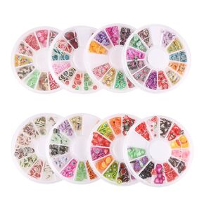 DECORA 8 Cases of Fruit Cake Flower Animal Slices Perfect for Sticking to Slime, DIY Crafts, Nail Art and Decoration