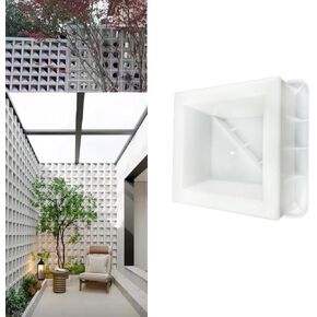 Multi-Purpose Concrete Hollow Brick Mold - Indoor/Outdoor Decoration, Garden DIY Tool for Bricklaying, Wall Décor (Type4), Air-brick-zmj01