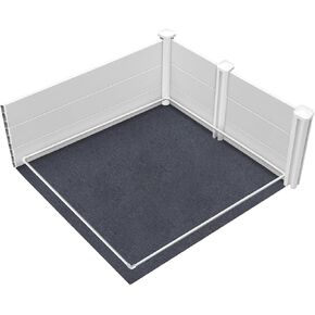 Extension of Whelping Box for Dogs, Only Used to Expand The 48 × 48 × 18In Fence to 96 × 48 × 18In Fence, Dog Whelping Pen Including Only Blankets and Pigsty, No Other Accessories Included